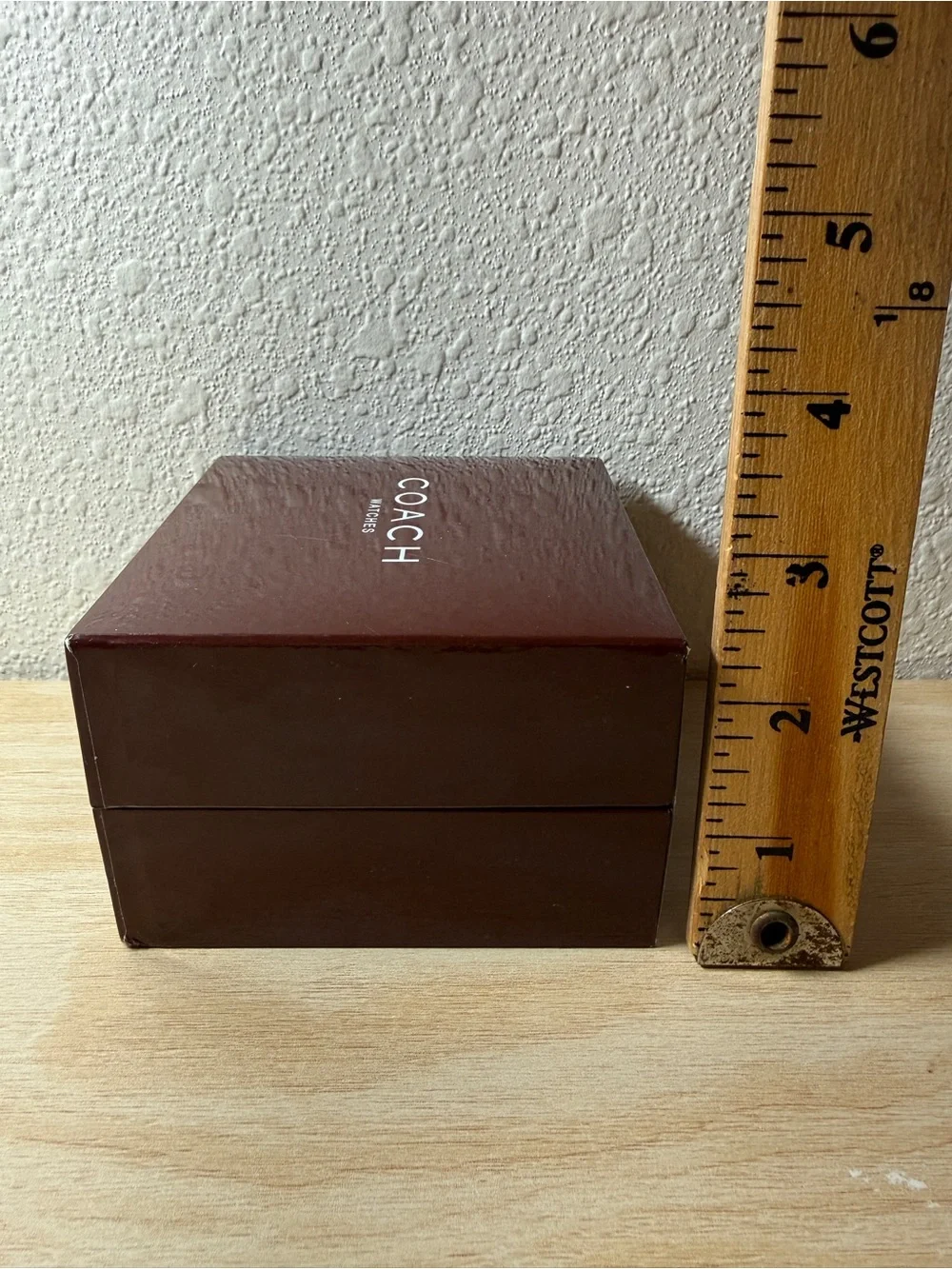Coach Watches gift Box in Brown hinged display case